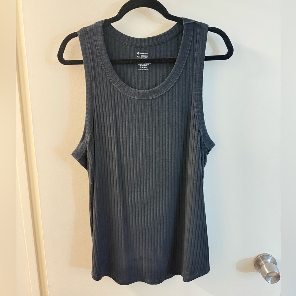 Women's Sleeveless Ribbed Top - Black